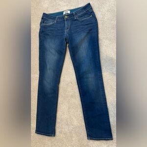 PAIGE Dark Blue Straight Leg Women's Jeans
